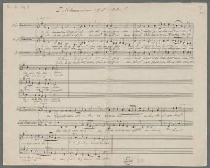 Der Jahrkreis, Excerpts, Coro, op.5, LüdD p.438 - BSB Mus.N. 119,8 : [heading:] I. "Es kommt ein Schiff geladen"