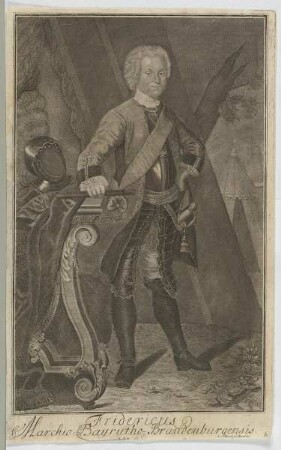Bildnis des Fridericus, Markgraf von Brandenburg-Bayreuth