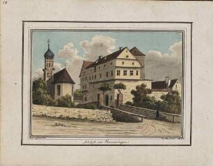 'Schloß in Emerkingen' Aquarell