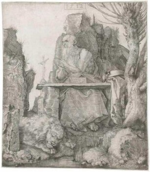 Der heilige Hieronymus neben dem Weidenbaum
