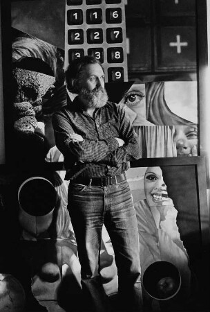 Der Maler Ingo Arnold in seinem Atelier
