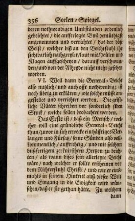356-360, VI. Weil dann die General-Beicht also nutzlich und auch ...