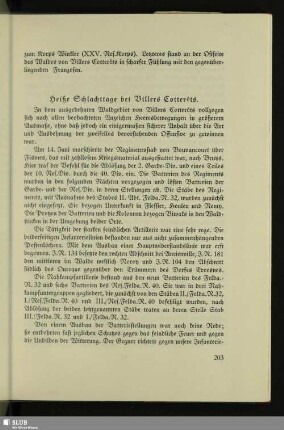 Heiße Schlachttage bei Villers Cotterêts