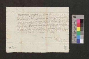 Bürgermeister und Rat der Stadt Villingen schreiben an Erzherzog Sigmund von Österreich zu Gunsten der Stadt Bräunlingen, die mit dem Grafen Heinrich von Fürstenberg im Streit liegt.