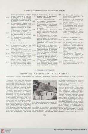 22: Malowidła w kościele św. ducha w Sierpcu : (streszczenie referatu wygłoszonego na zebraniu naukowym Oddziału Warszawskiego w dniu 17.II.1959 r.)