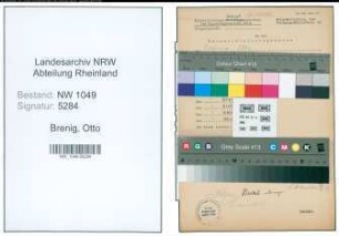 Entnazifizierung Otto Brenig , geb. 07.02.1902 (Kaufmann)