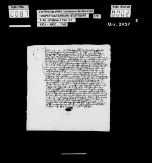 Jung Hans Stennglin zu Benningen, wegen Beteiligung am Bauernaufruhr zum Verlassen des Amts Marbach verurteilt, jedoch auf Fürbitten des Junkers Jakob von Bernhausen gegen eine Geldstrafe von 3 fl und die Zusage, Wehr und Harnisch abzulegen, begnadigt, schwört U. und verspricht, fortan keine Wehr außer einem abgebrochenen Brotmesser zu tragen und offene Zechen zu meiden.