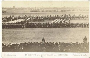 Regiment während der Königsparade 1894 auf dem Cannstatter Wasen
