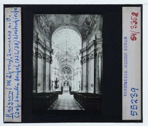 Raigern, Abtei : Abteikirche, Innenansicht, Blick nach O