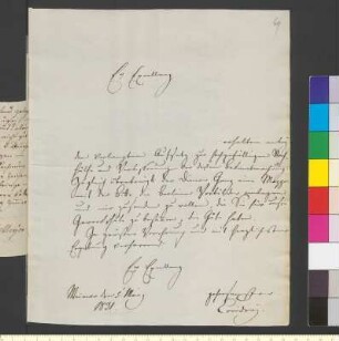 Brief von Coudray, Clemens Wenzeslaus an Goethe, Johann Wolfgang von