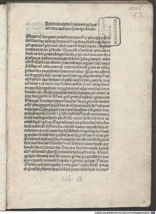 Inhibitio contra scriptores apostolicos : Rom, 1487.06.09