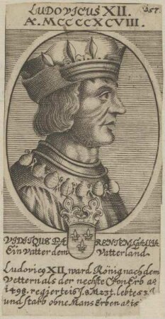Bildnis von Ludovicus XII., König von Frankreich