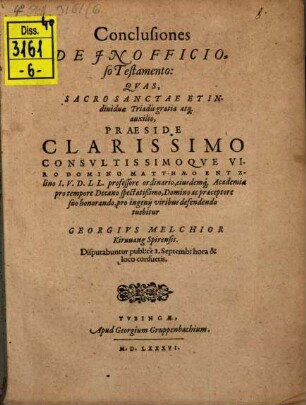Conclusiones De Inofficioso Testamento