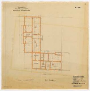 Wohnhausbebauung Elgersburger Straße, Berlin-Schmargendorf: Grundriss Kellergeschoss 1:100