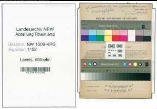 Entnazifizierung Wilhelm Levels , geb. 16.01.1906 (Gaertner)