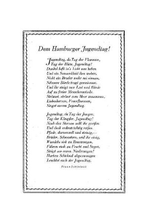 Dem Hamburger Jugendtag!