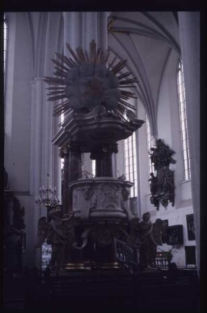 Berlin, Marienkirche,Schlüter, Kanzel der Marienkirche in Berlin : Kanzel
