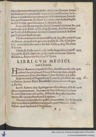 Libri Cvm Medici tum Chemici.