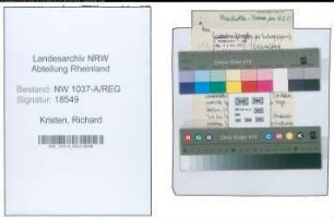 Entnazifizierung Richard Kristen , geb. 00.00.0000 ()