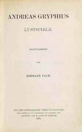 Lustspiele