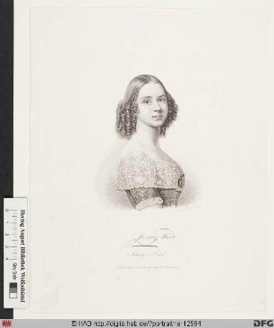 Bildnis Jenny (eig. Johanna Maria) Lind, verehel. Goldschmidt
