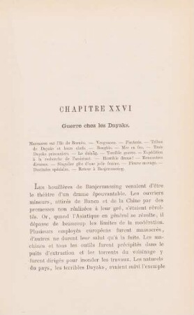 Chapitre XXVI. Guerre chez les Dayaks