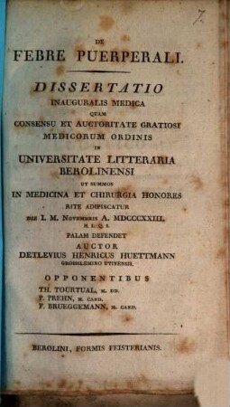 De febre puerperali : diss. inaug. med.