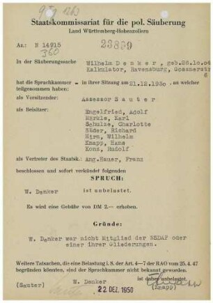 Denker, Wilhelm