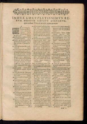 Index Locupletissimus Rerum Omnium Notatu Dignarum ...
