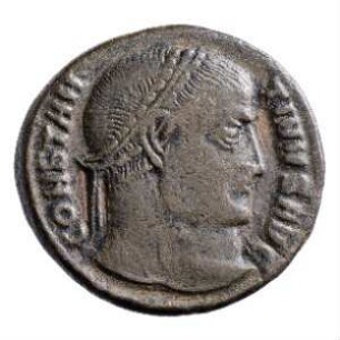 Münze, Follis, Aes 3, 324 n. Chr.