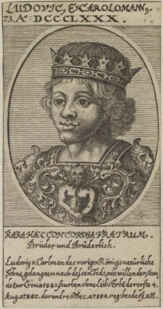 Bildnis von Ludovicus und Carolomannus, Könige des Westfränkischen Reiches