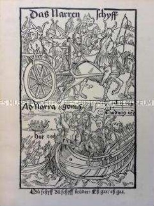 Faksimileausgabe des Narrenschiffs von Sebastian Brant