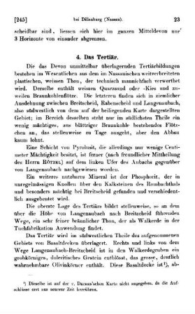 4. Das Tertiär.