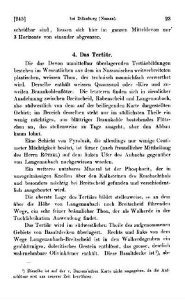 4. Das Tertiär.