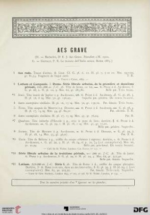 Aes grave (Nr. 1-56)