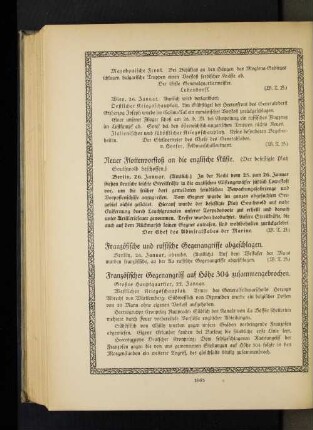 Französische und russische Gegenangriffe abgeschlagen.