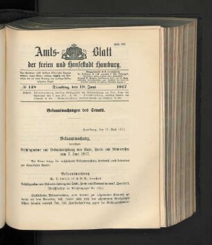 No. 148, 19. Juni 1917