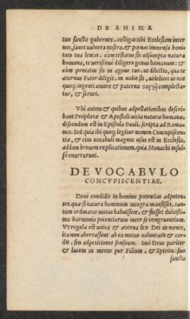 De Vocabulo Concupiscentiae.