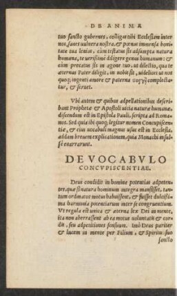 De Vocabulo Concupiscentiae.