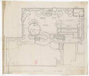 Garten Bassenge, Kleinmachnow: Gartenplan 1:100