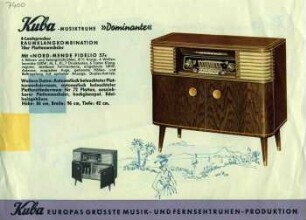 Kuba Musiktruhe Dominante, Saison 1956 / 57