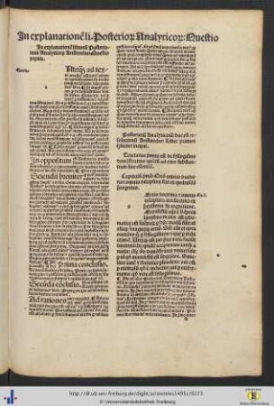 Libri Posteriorum Analyticorum.