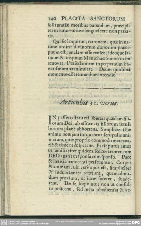 Articulus 32. verus [& falsus]