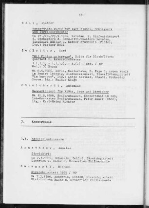 3. Kammermusik