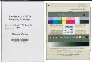 Entnazifizierung Oskar Klewer , geb. 15.05.1907 (Bergmann)
