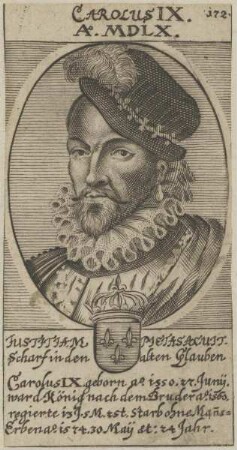 Bildnis des Carolus IX., König von Frankreich