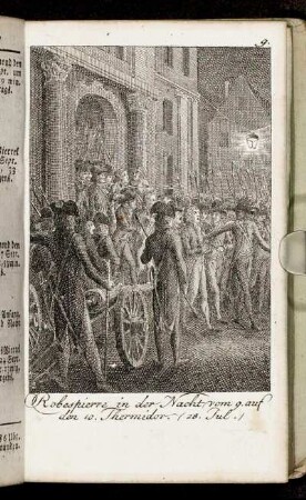 Robespierre in der nacht vom 9. auf den 10. Thermidor. (28. Jul.)