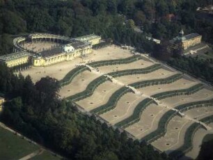 Luftbild Schloss Sanssouci in Potsdam