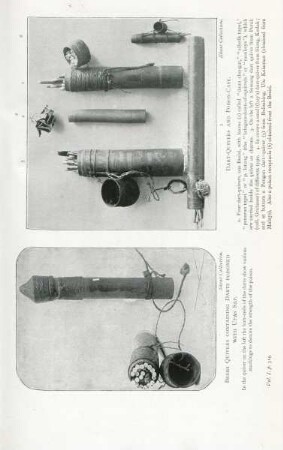 Besisi quivers containing darts poisoned with Upas Sap. Dart-quivers and poison-case