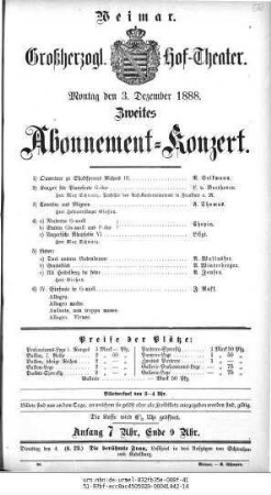 Abonnement=Konzert